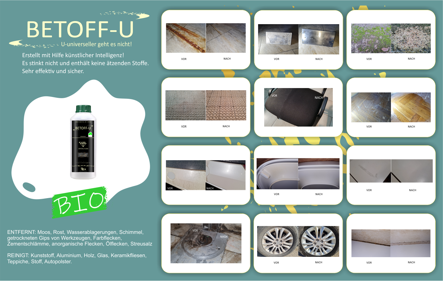 Universelle Reinigungsflüssigkeit